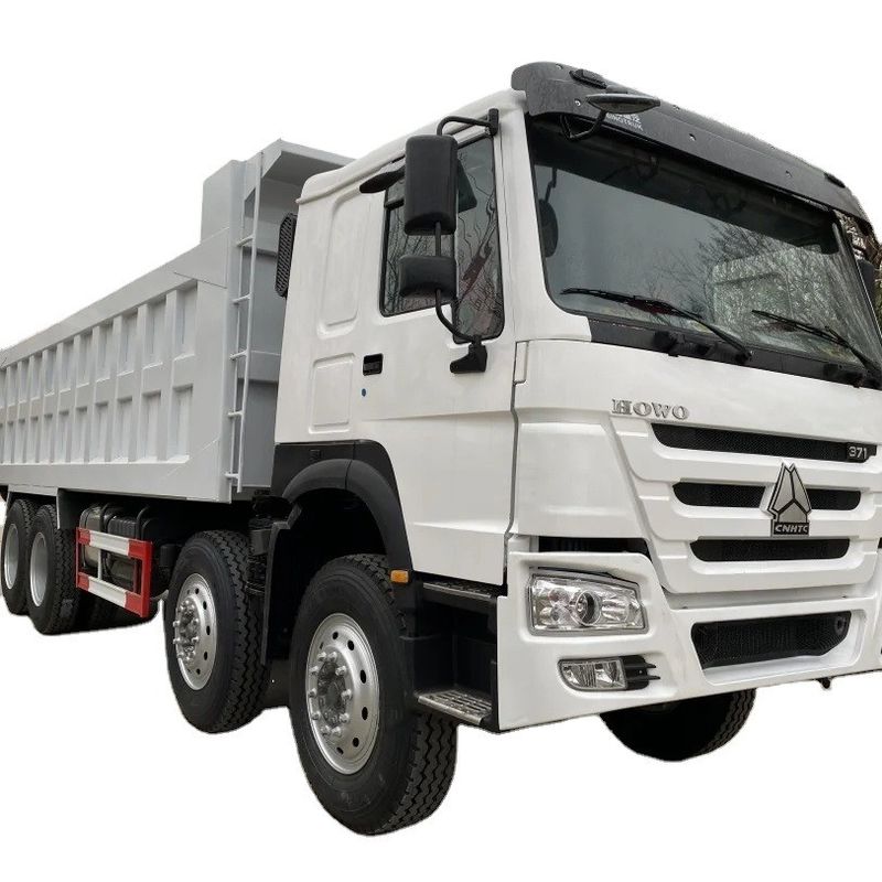 멀티미디어 시스템 없음 Sinotruk HOWO 371HP 건설 광산용 사용 된 덤프 트럭 8 * 4
