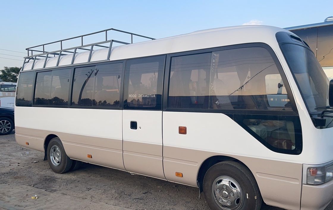 중고용 토요타 코스터 버스 럭셔리 왼손 운전 디젤 연료 타입 최대 전력 113/5200 kW