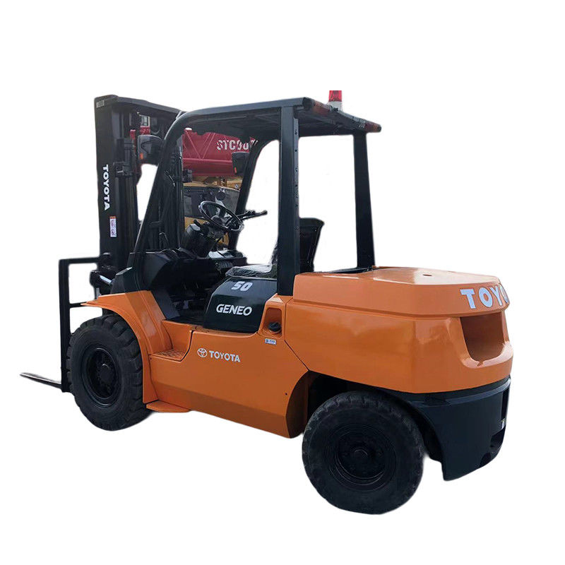 2001-4000 근무 시간 5톤의 토요타 중고용 포크리프트 560mm 앞 오버핸드