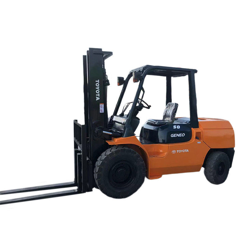 2001-4000 근무 시간 5톤의 토요타 중고용 포크리프트 560mm 앞 오버핸드
