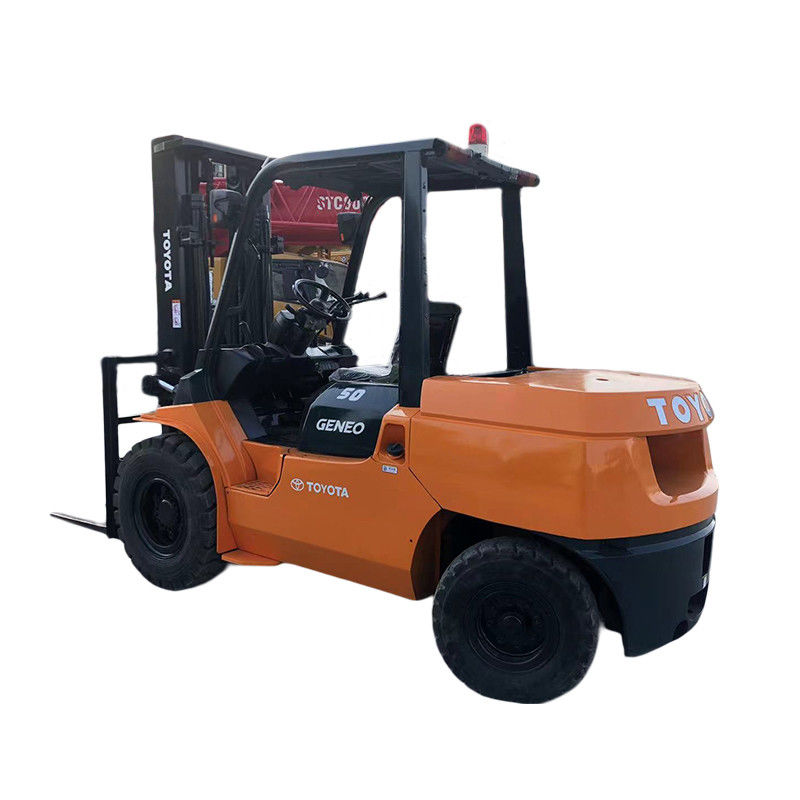 2001-4000 근무 시간 5톤의 토요타 중고용 포크리프트 560mm 앞 오버핸드