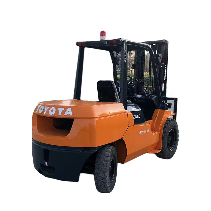 2001-4000 근무 시간 5톤의 토요타 중고용 포크리프트 560mm 앞 오버핸드