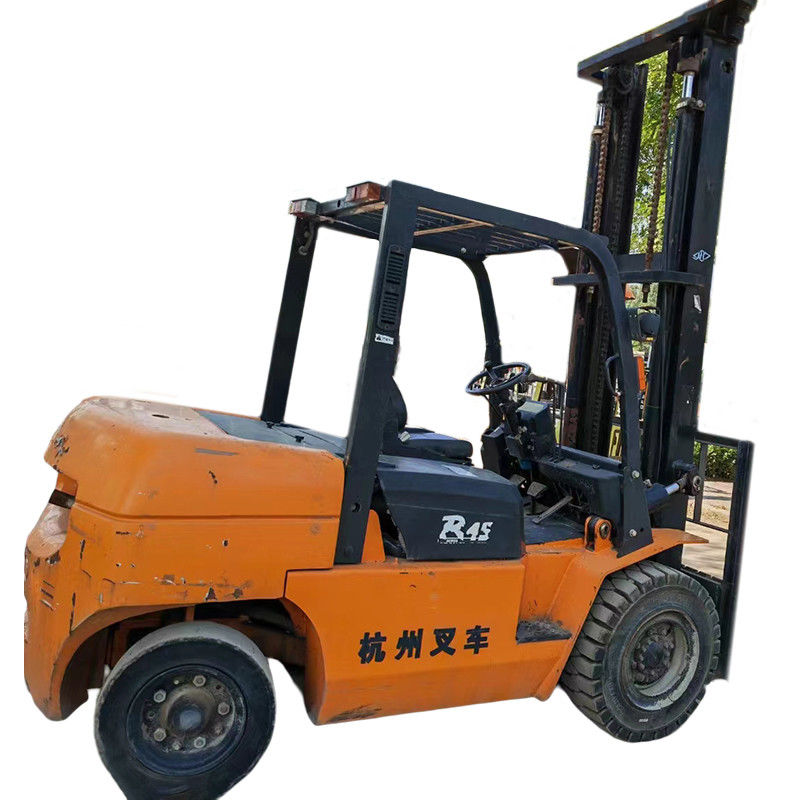 4.5톤 중고용 포크리프트 원색과 1355mm 너비