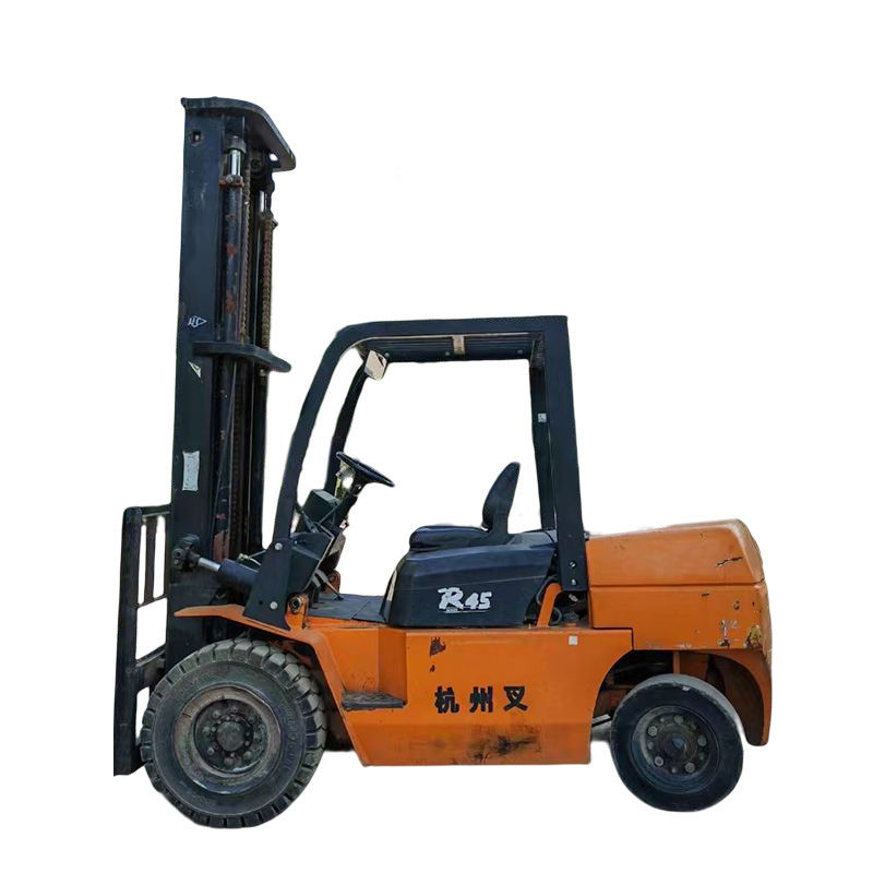 4.5톤 중고용 포크리프트 원색과 1355mm 너비