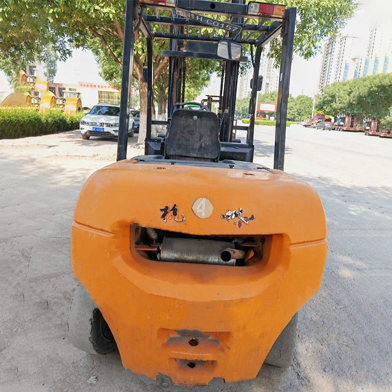 4.5톤 중고용 포크리프트 원색과 1355mm 너비