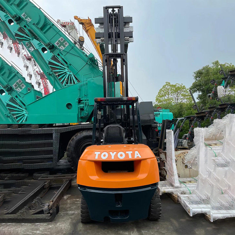 3.5t 사용 된 광산 포크 릭트 4륜 구동 토요 타 디젤 포크 릭트 150m 포크 너비