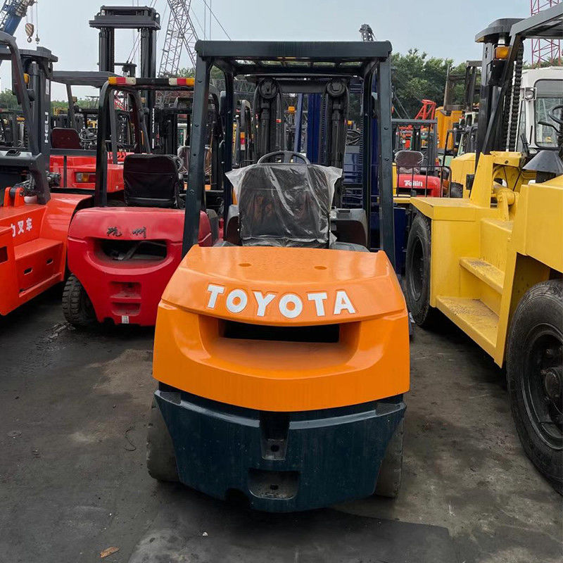3.5t 사용 된 광산 포크 릭트 4륜 구동 토요 타 디젤 포크 릭트 150m 포크 너비