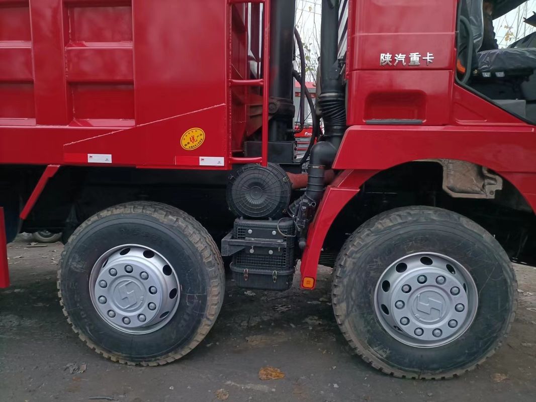 31T G.V.W 사용 된 샤크만 HOWO X3000 380HP 8 * 4 중량 덤프 트럭 템퍼 덤퍼