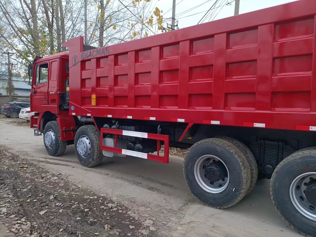 31T G.V.W 사용 된 샤크만 HOWO X3000 380HP 8 * 4 중량 덤프 트럭 템퍼 덤퍼