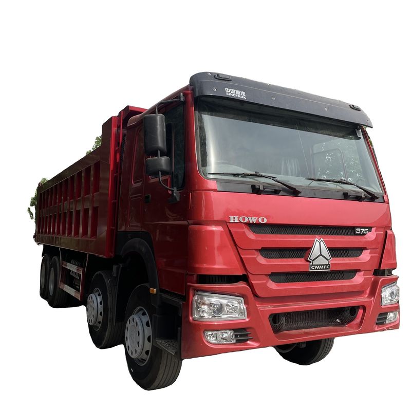 최대 토크 1500-2000Nm SINO TRUCK 사용 된 HOWO 8 * 4 중량 덤프 트럭 덤퍼 덤퍼