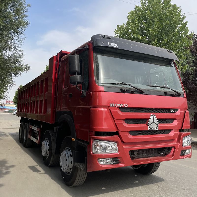 최대 토크 1500-2000Nm SINO TRUCK 사용 된 HOWO 8 * 4 중량 덤프 트럭 덤퍼 덤퍼