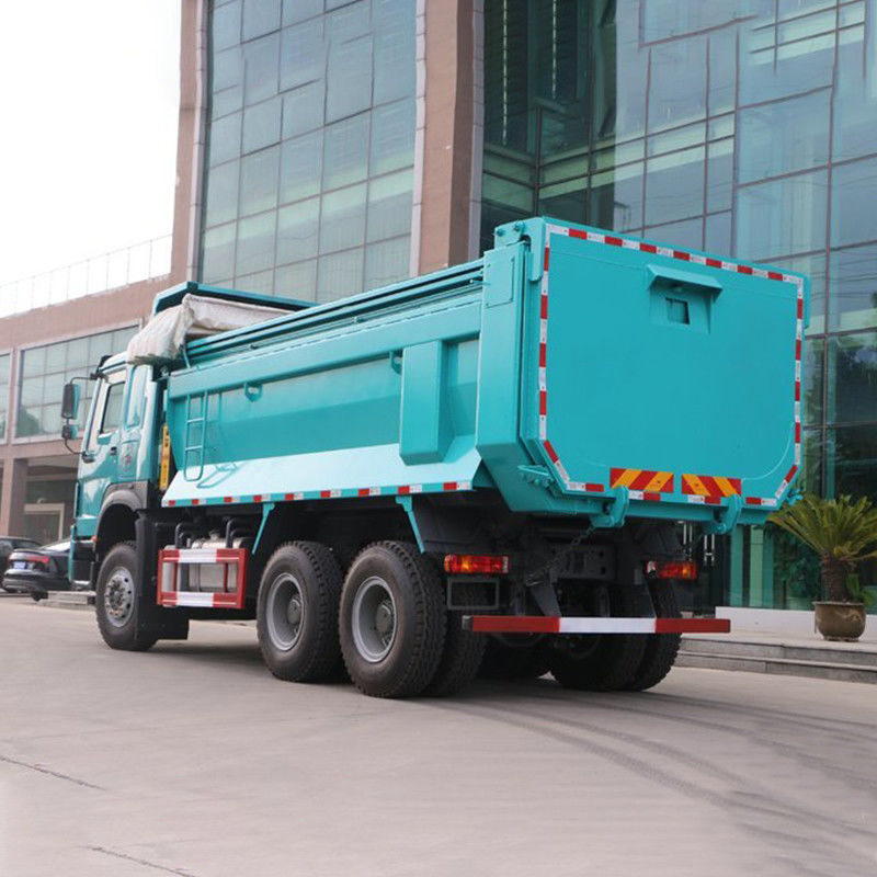 사용 된 380HP 6X4 5.4m 유로 3 HOWO 덤프 틱터 트럭