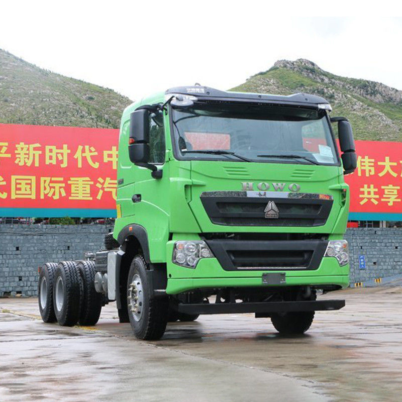 400hp 6X4 5.8m T7H HOWO 5.8*2.35*1.5m 화물 탱크 크기와 함께 사용 된 덤프 티퍼 트럭