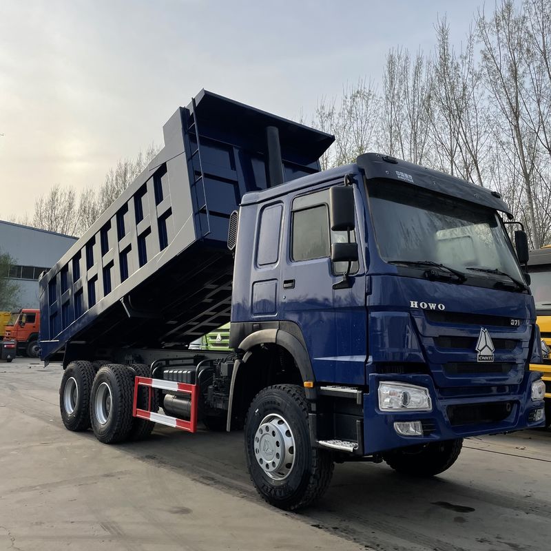 SINO TRUCK HOWO 371HP 6X4 중량 사용 된 덤프 트럭 10 1 PCS 타이어와 함께 티퍼 트럭
