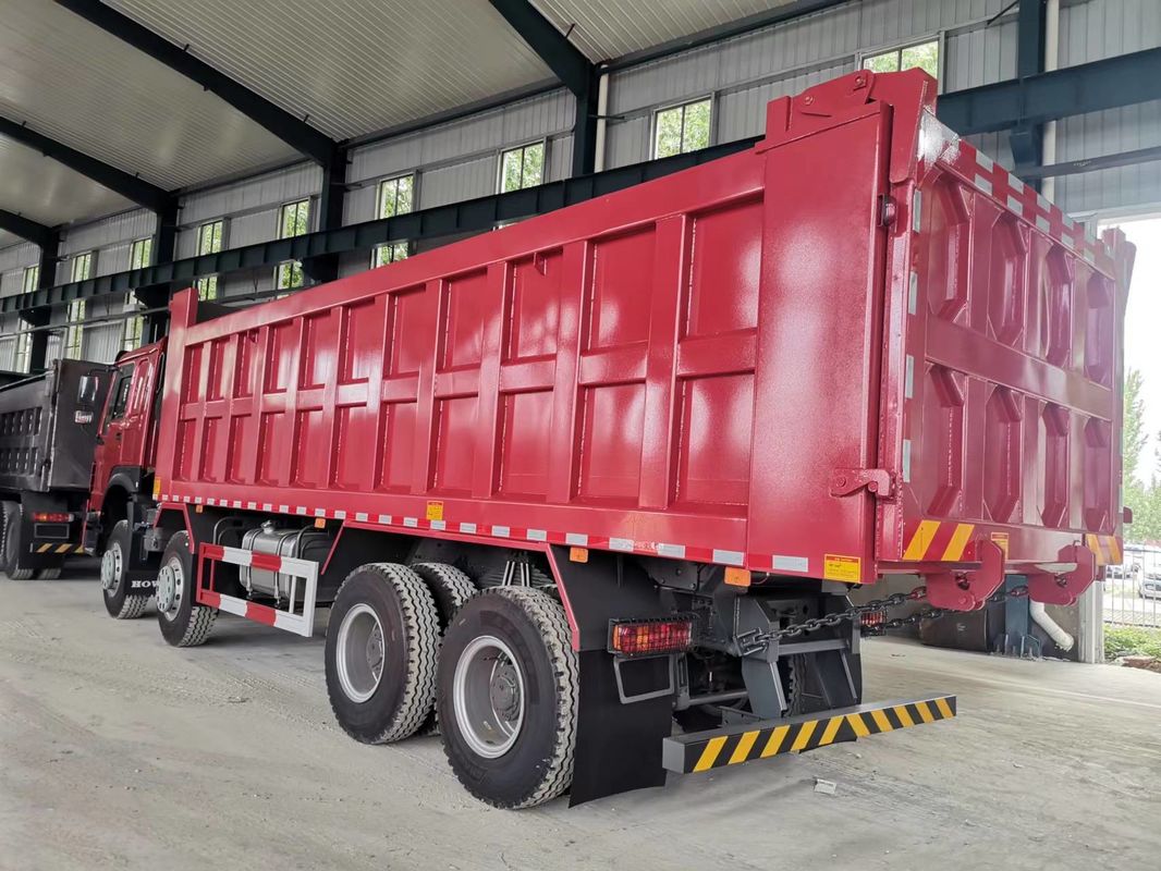 HW 기어박스 SINO TRUCK HOWO 400HP 16바퀴 8x4 중량 LHD 덤프 트럭 티퍼 덤퍼