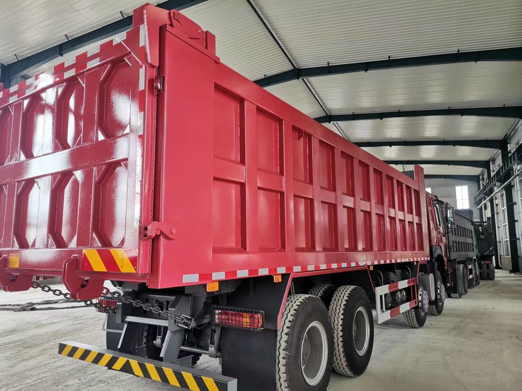 HW 기어박스 SINO TRUCK HOWO 400HP 16바퀴 8x4 중량 LHD 덤프 트럭 티퍼 덤퍼