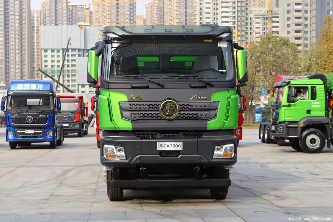 샤크맨 X3000 틱퍼 트럭 400hp 8*4 24m3 덤프 트럭 멀티미디어 시스템