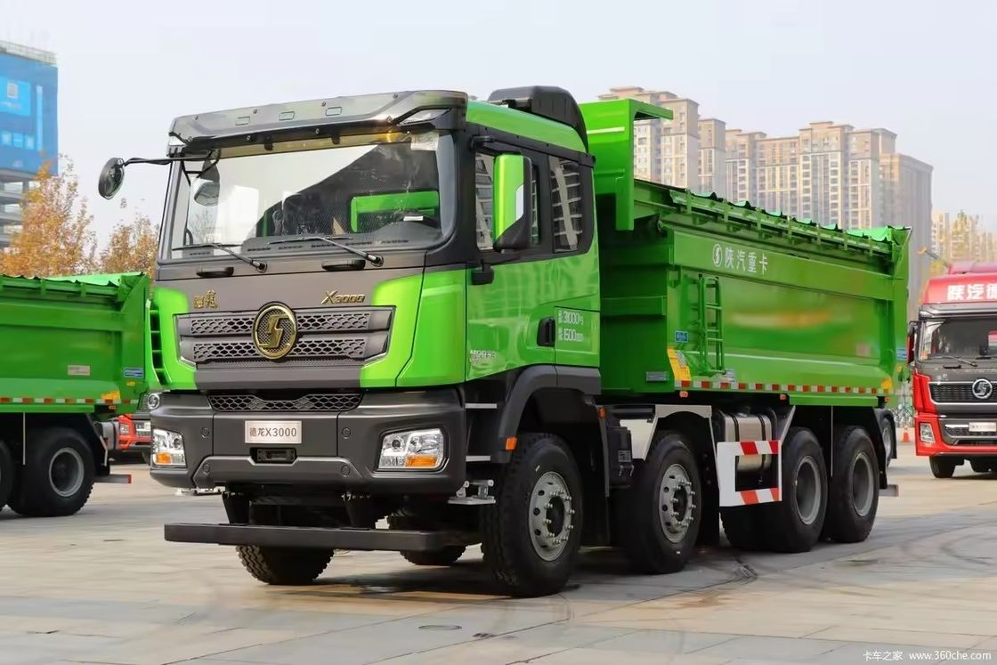 샤크맨 X3000 틱퍼 트럭 400hp 8*4 24m3 덤프 트럭 멀티미디어 시스템