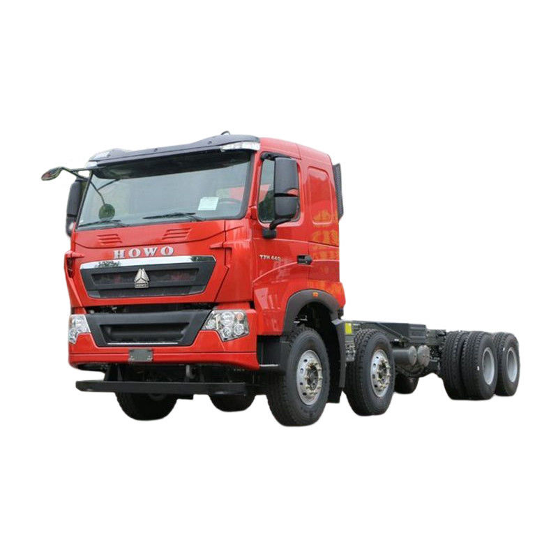 440hp 8*4 HOWO 덤프 틱퍼 트럭 중고 엔진 용량 8L 크루즈 컨트롤