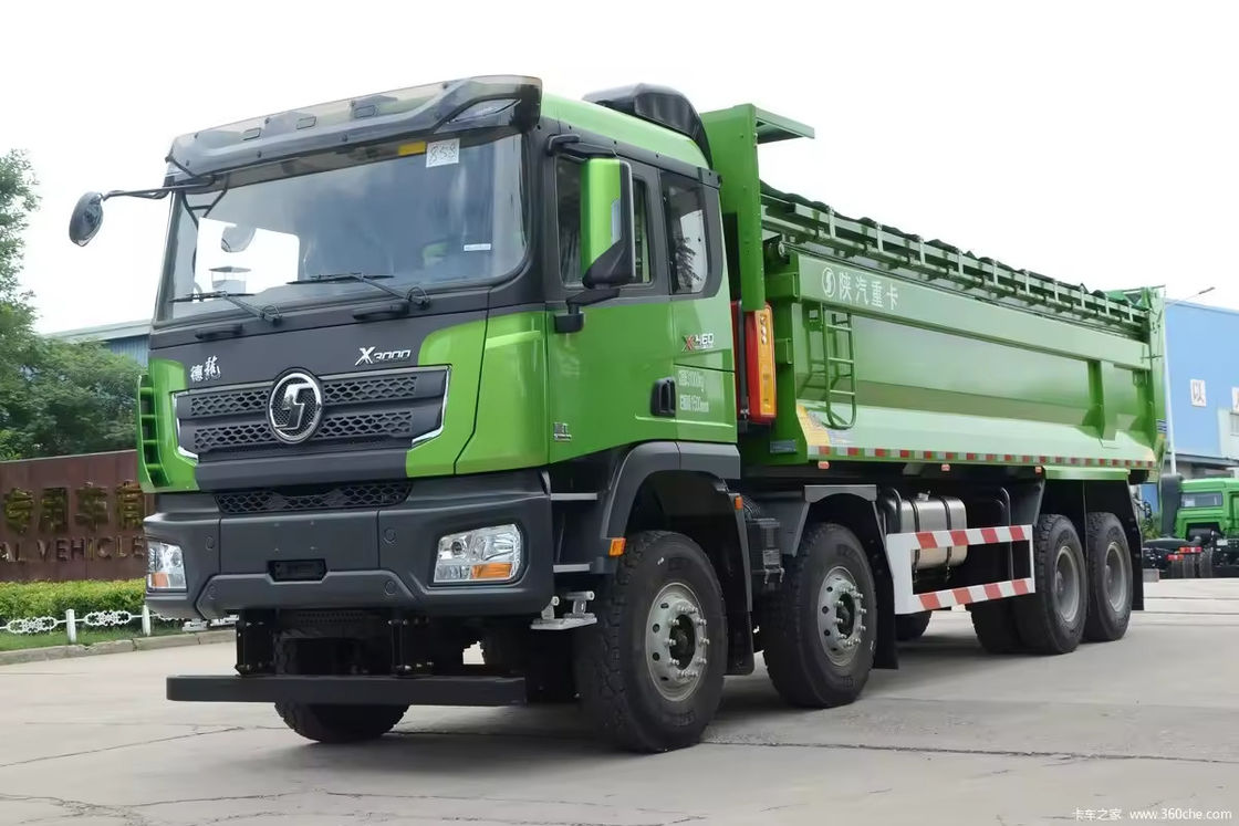 배량 11.6L 375hp 샤크만 F3000 X3000 8x4 30t 유료물 덤프 트럭 틱퍼 트럭