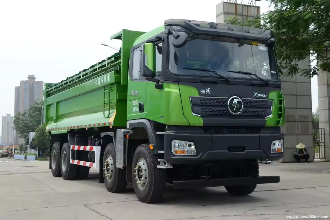 배량 11.6L 375hp 샤크만 F3000 X3000 8x4 30t 유료물 덤프 트럭 틱퍼 트럭