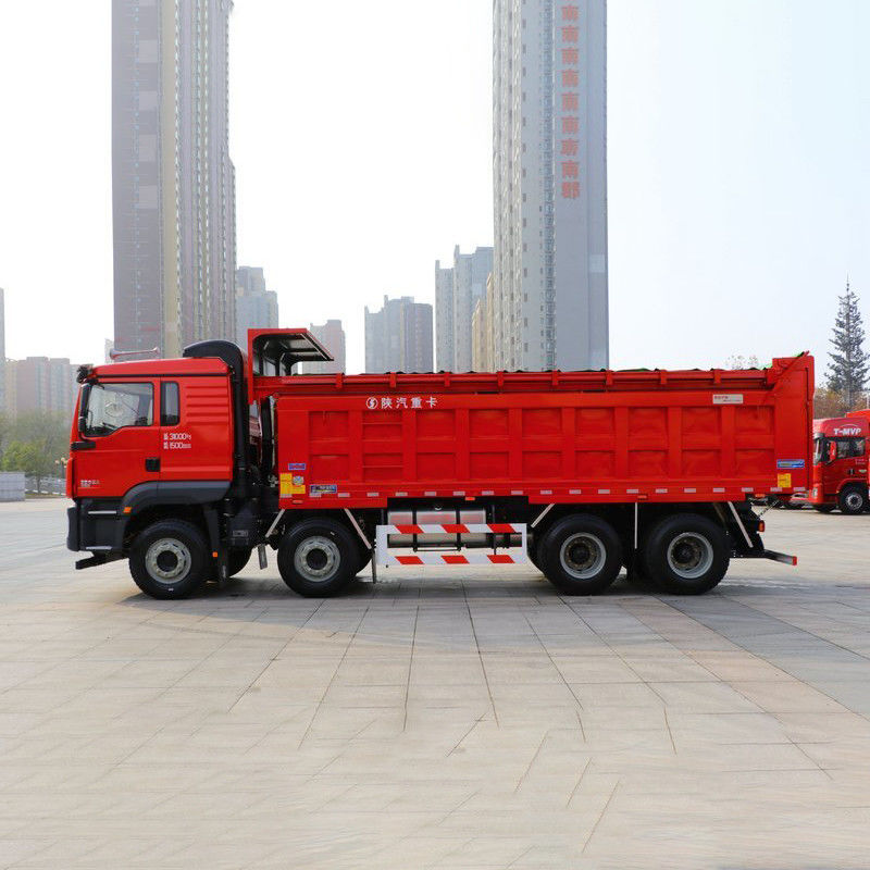 350hp 8x4 6.8m Shacman 12 타이어와 유로 2 배출량 표준