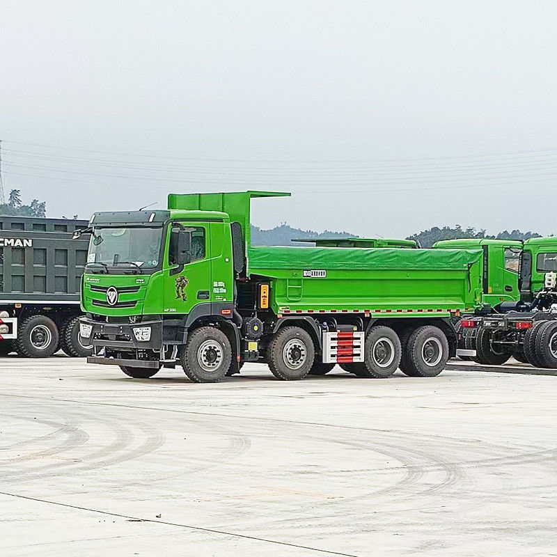 중고용 8x4 12 바퀴 430hp 포톤 덤프 트럭 12 전진 운전 디젤 틱퍼 트럭
