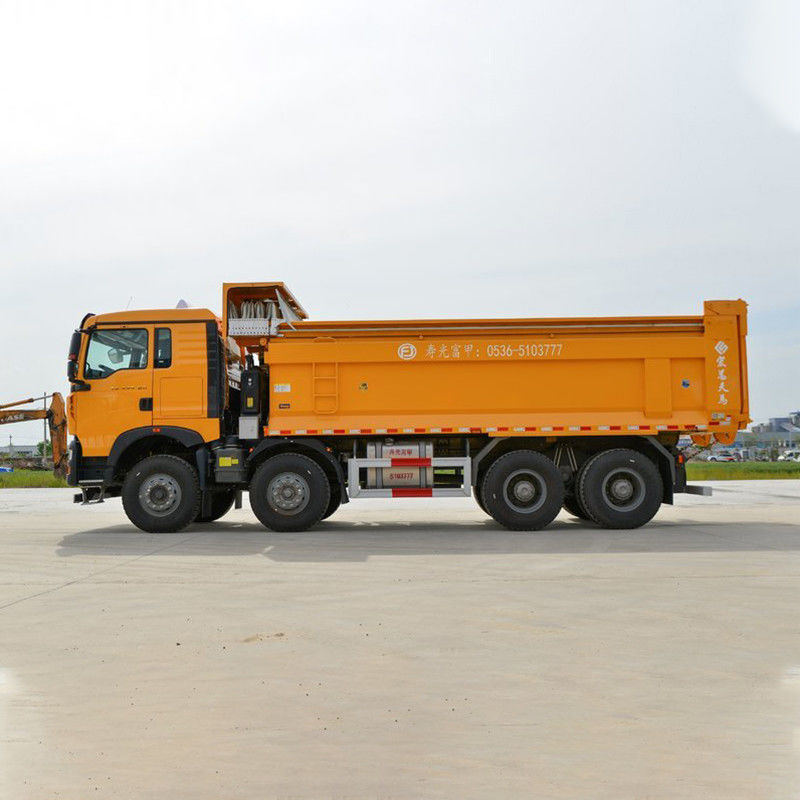 440HP 8x4 6.5m HOWO 덤프 트럭 6.2-8m의 화물 탱크 길이와 MC11.44-60 엔진