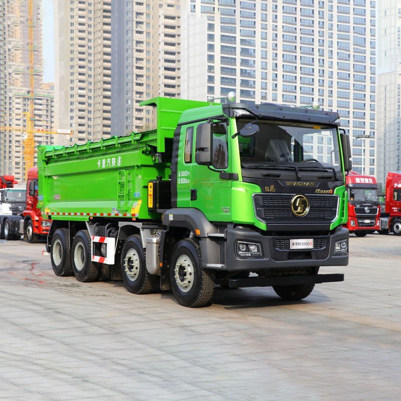 수동변속기 Shacman 400hp 8x4 광산용 무거운 광산 덤프 틱퍼 트럭
