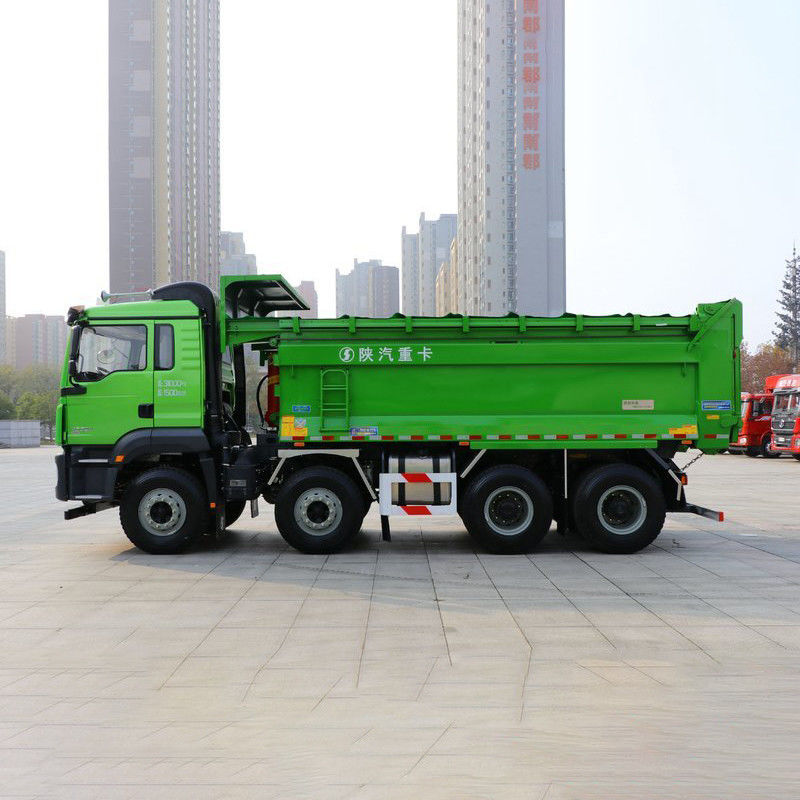 수동변속기 Shacman 400hp 8x4 광산용 무거운 광산 덤프 틱퍼 트럭