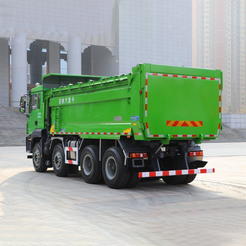 수동변속기 Shacman 400hp 8x4 광산용 무거운 광산 덤프 틱퍼 트럭