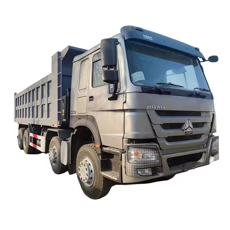400HP Sinotruk Howo LHD 12 휠 8x4 팅퍼 트럭 수동 변속기와 함께 덤프 트럭