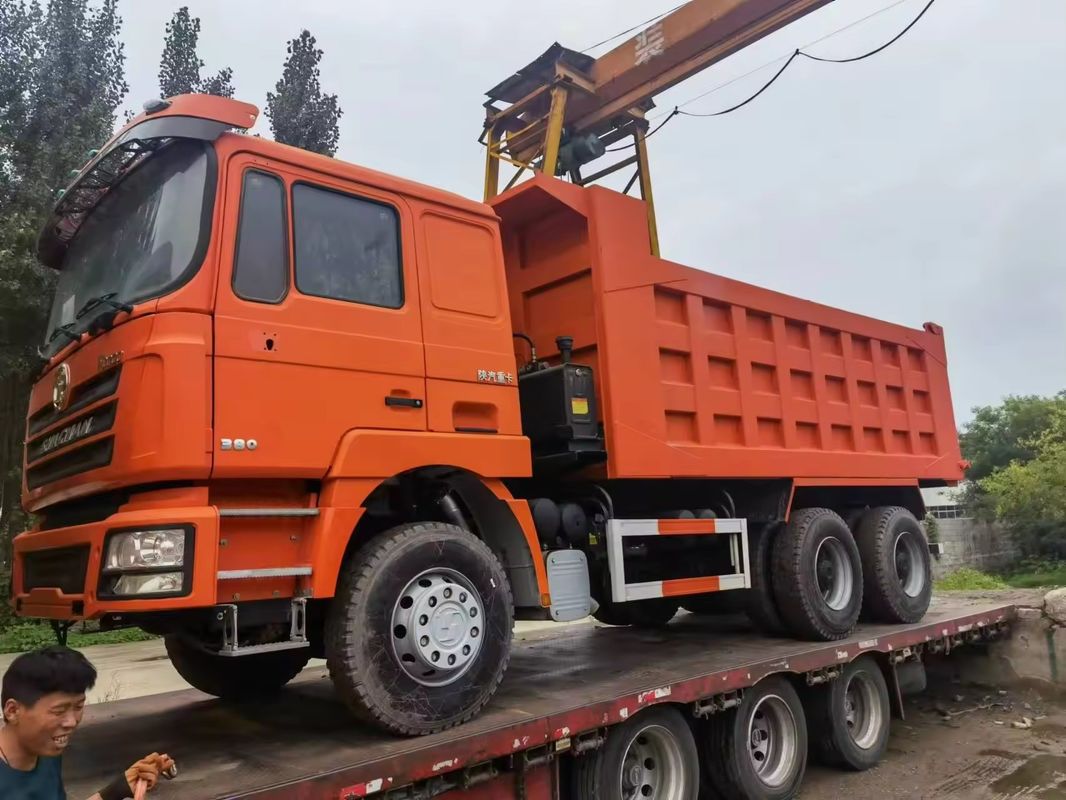 10톤 6x4 10 휠 380 hp 모래와 비석 슬러지 운송용 무거운 덤프 틱퍼 트럭