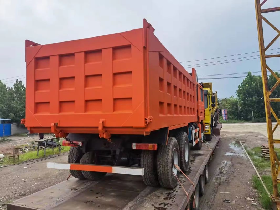 10톤 6x4 10 휠 380 hp 모래와 비석 슬러지 운송용 무거운 덤프 틱퍼 트럭