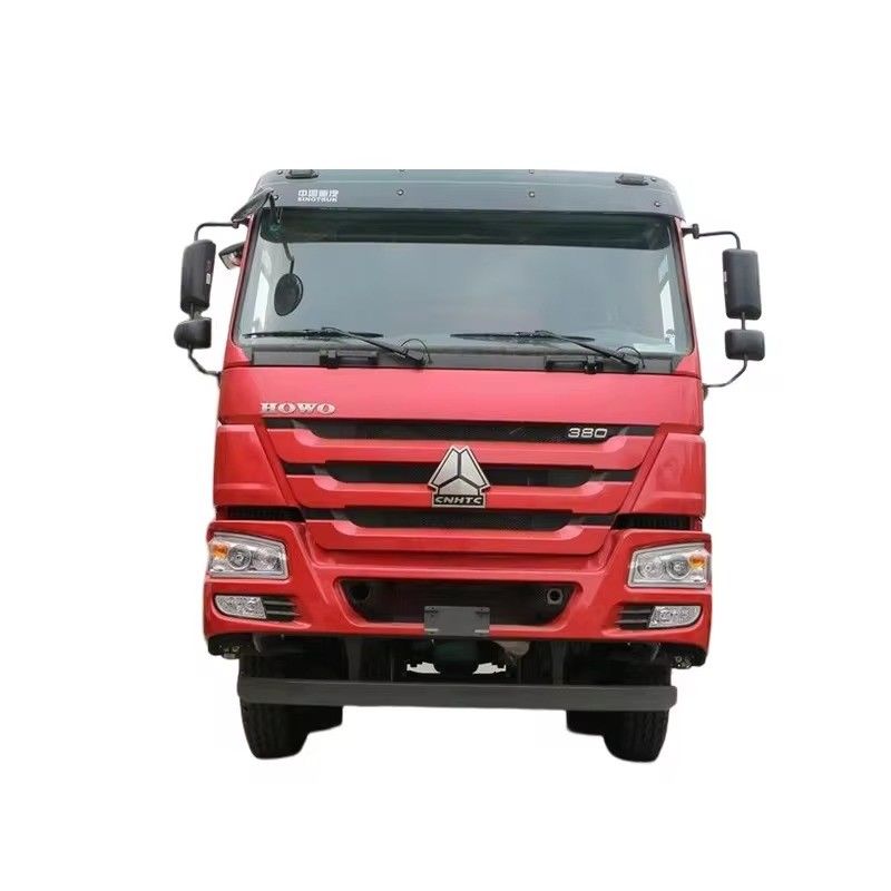 호우 8x4 12 휠 사용 된 틱퍼 트럭 40 톤 380 hp 왼쪽 스티어링과 함께 무거운 덤프 트럭