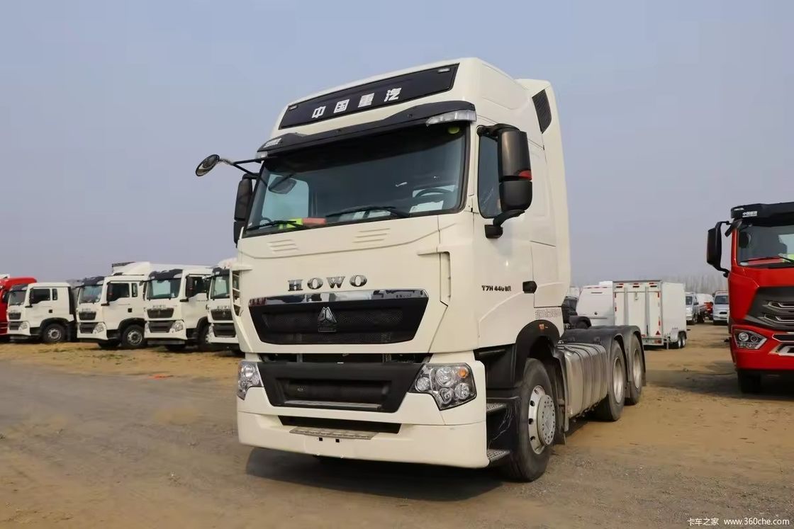 시노트룩 호우 6x4 10 휠 트랙터 트럭 사용 371hp 440hp 실린더 6 타이어 10번