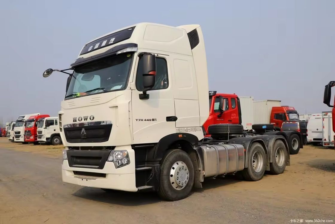 시노트룩 호우 6x4 10 휠 트랙터 트럭 사용 371hp 440hp 실린더 6 타이어 10번