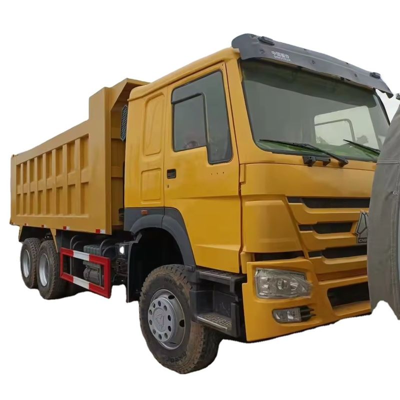 6x4 호우 트럭 사용 된 틱퍼 HOWO 틱핑 덤퍼 트럭 중고 덤퍼 트럭 370HP