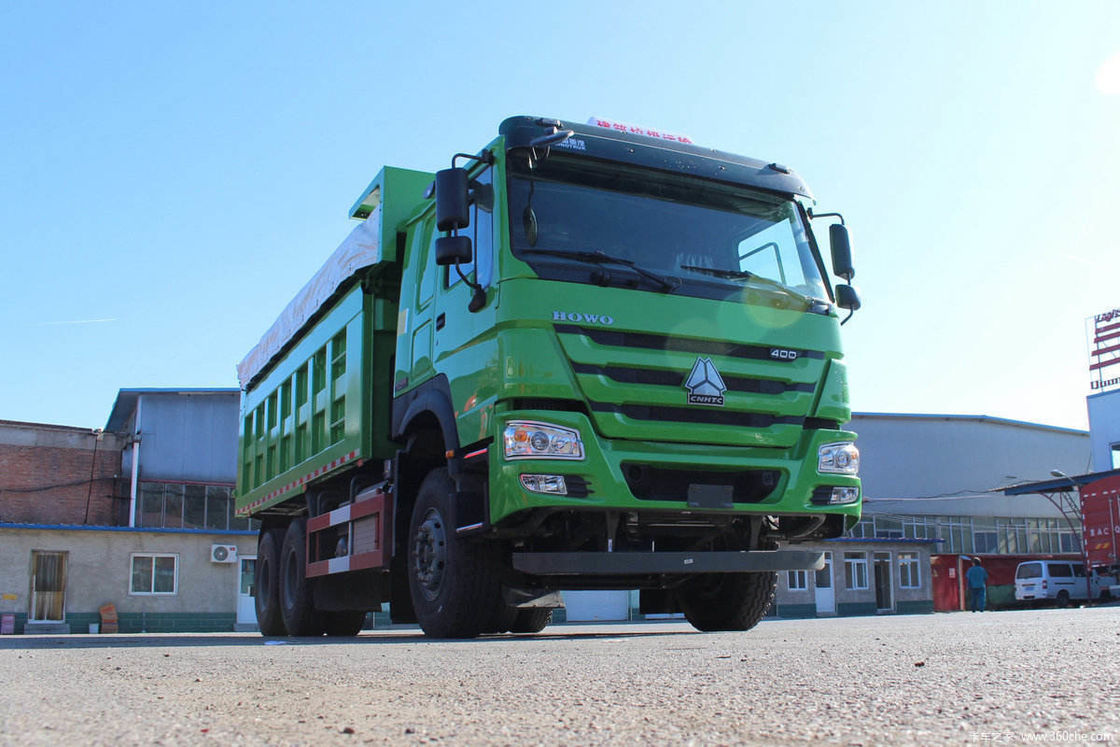 시노 트럭 호우 400hp 6x4 8m3 20cbm WP12.400E201 엔진을 가진 덤프 틱퍼 트럭