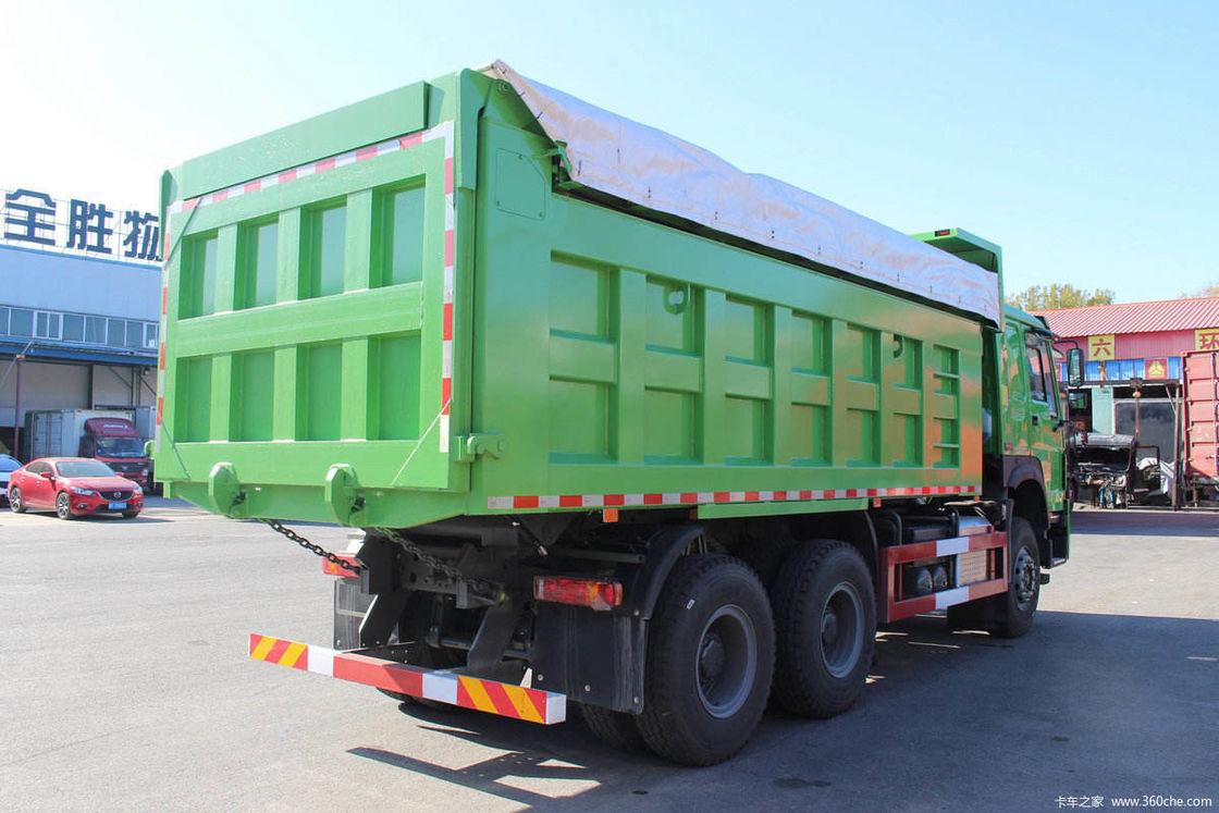 시노 트럭 호우 400hp 6x4 8m3 20cbm WP12.400E201 엔진을 가진 덤프 틱퍼 트럭