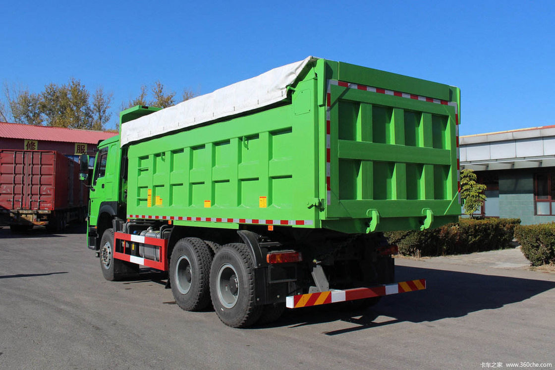 시노 트럭 호우 400hp 6x4 8m3 20cbm WP12.400E201 엔진을 가진 덤프 틱퍼 트럭