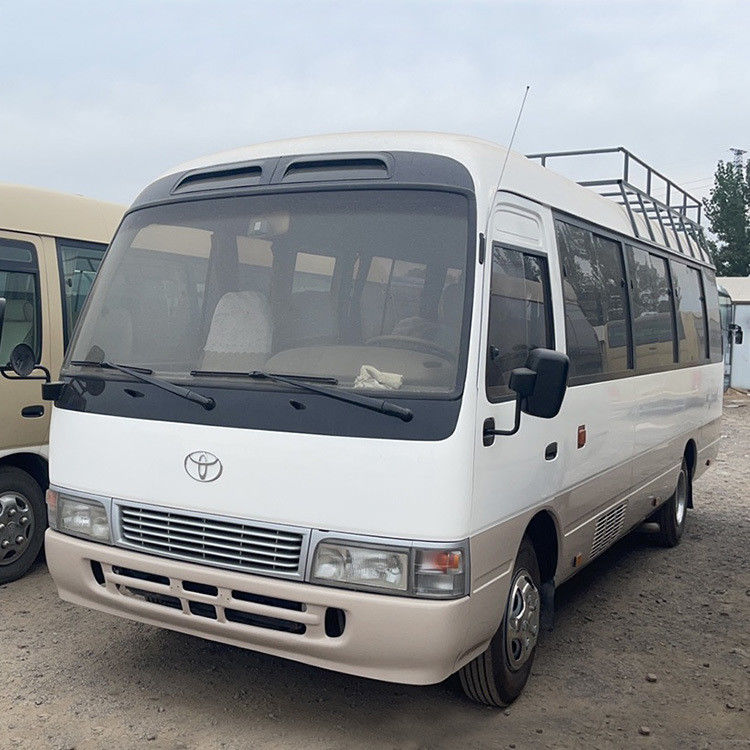 사용 된 디젤 30 좌석 토요타 코스터 버스 좋은 상태 LHD 7.00R16 타이어 G.V.W 5900 kg