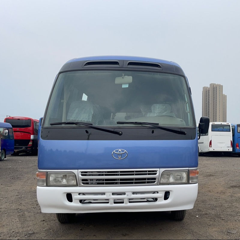 디젤 연료 관광 고급 버스 25 좌석 30 좌석 중고용 토요 타 코스터 미니 버스