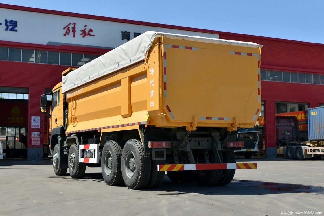 세그먼트 중량 트럭 시노트럭 371hp 사용 된 덤프 트럭 8 * 4 승용차