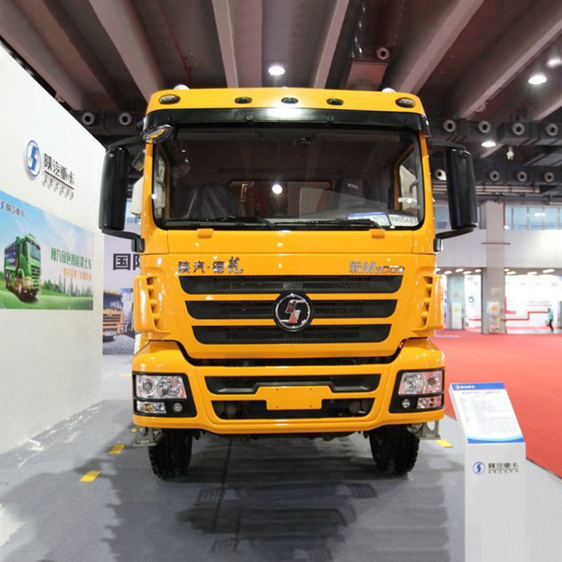샤크맨 6x4 380hp 유로2 유로3 10 휠러 사용 된 2 명의 승객을위한 킵 덤프 트럭