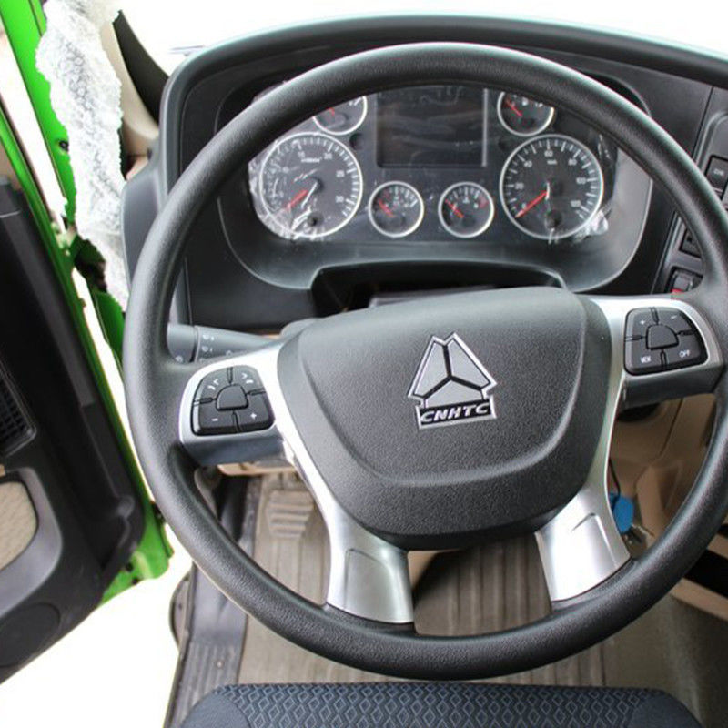 강력한 HOWO 6x4 430hp 티퍼 트럭 19CBM 박스 및 연료 탱크 용량 300-400L
