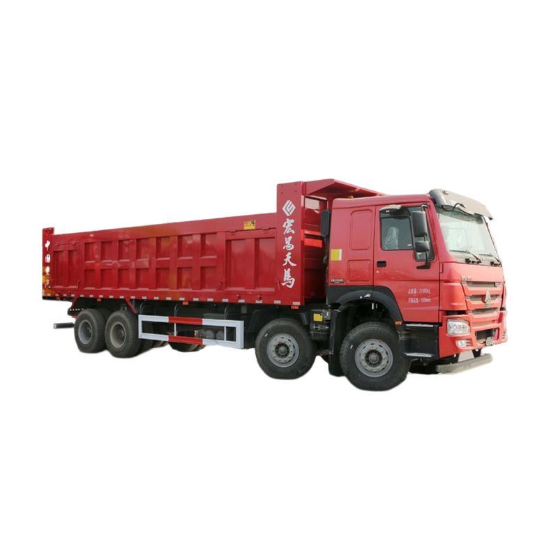 8x4 Sinotruk Howo 덤프 트럭 12 휠 380 HP 수동 변속기와 함께 덤프 티퍼 트럭