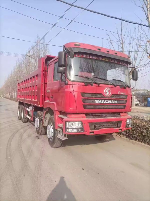 앞 전환 번호 12 사용 된 SHACMAN 덤프 트럭 8X4 6X4 420HP 중량 채굴