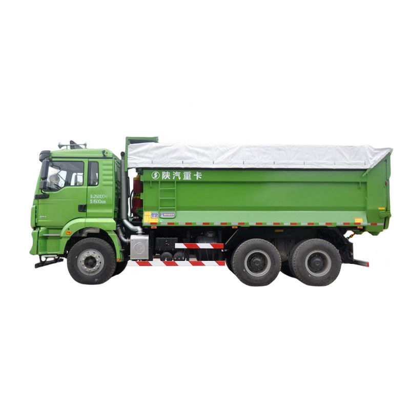 15500kg 총 차량 무게 SHACMAN 6x4 덤프 트럭 350HP 100톤 360° 후방 카메라