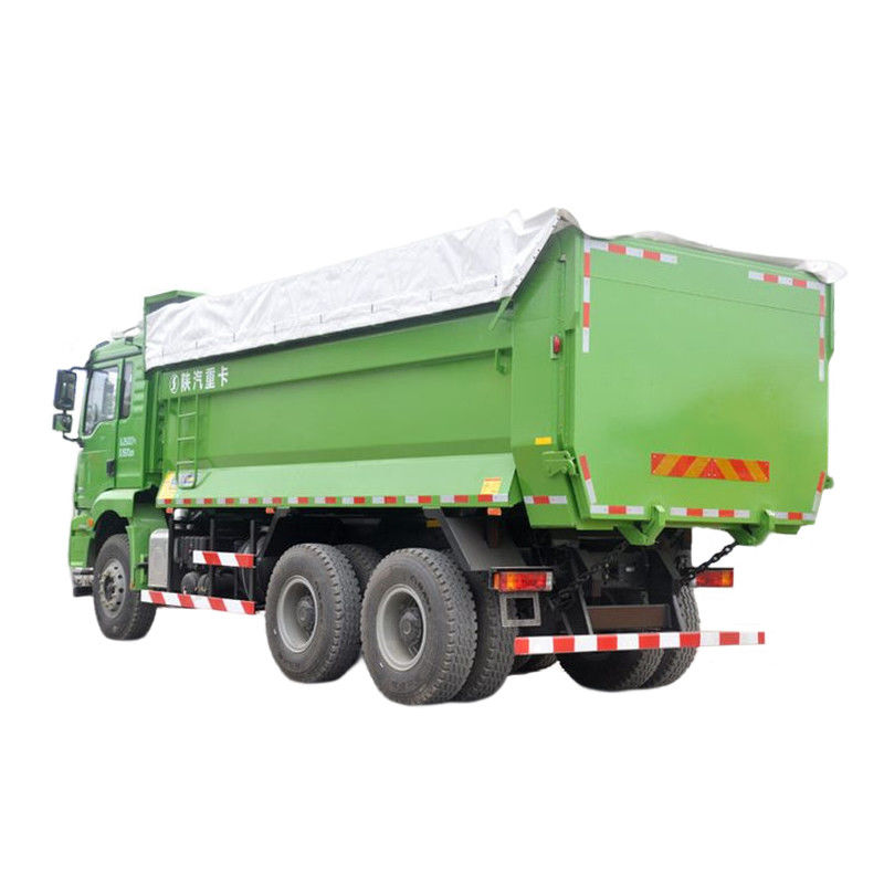 15500kg 총 차량 무게 SHACMAN 6x4 덤프 트럭 350HP 100톤 360° 후방 카메라